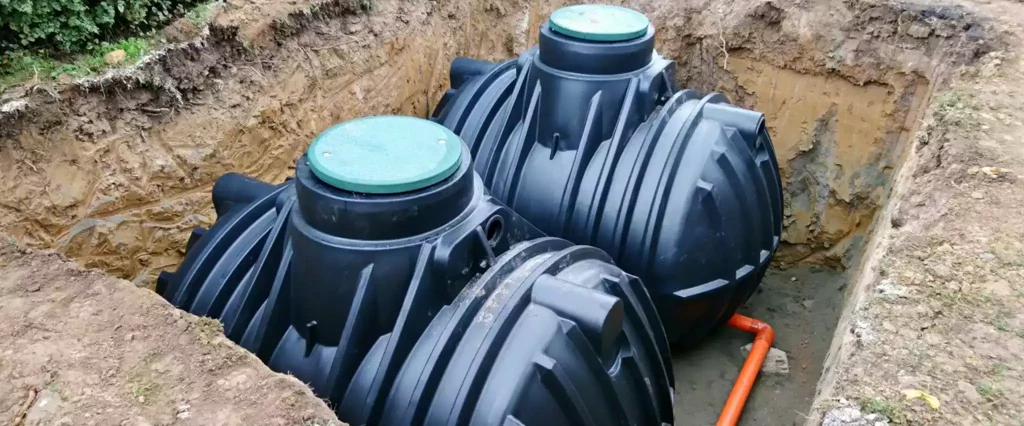 Cuve à récupération eau pluviale enterrée - MCTP Terrassement - Entreprise de Travaux publics et de Terrassement en Loire Atlantique et en Vendée